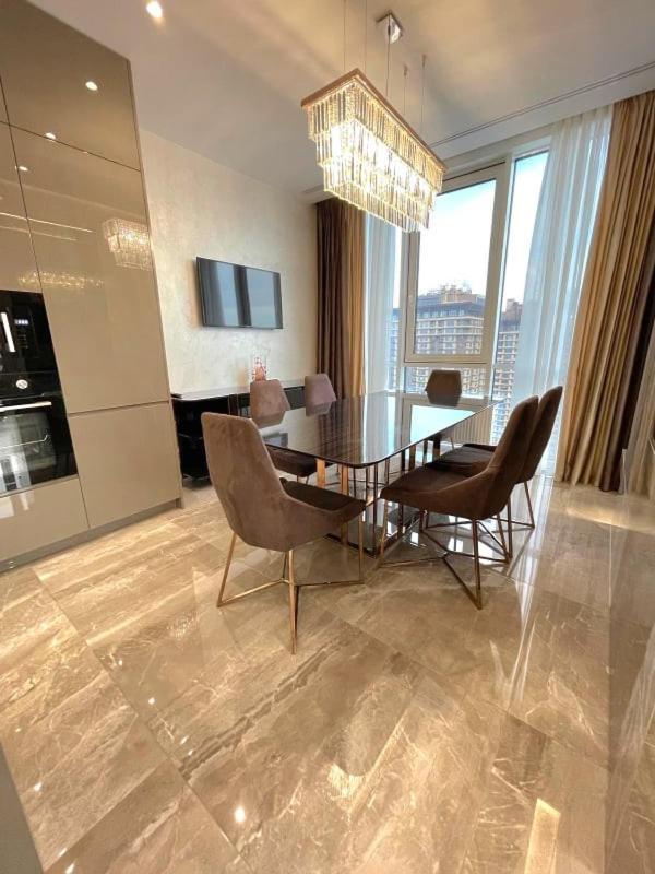 Vip Apartment 120M2 With Panoramic Windows, 22 Floor. Obolon Kyjev Exteriér fotografie